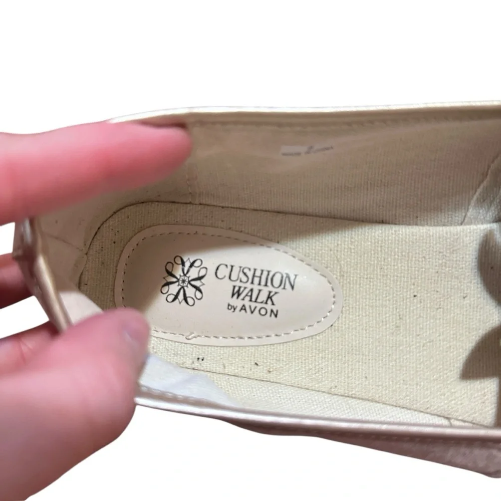 Avon Cushion Walk Pineapple Espadrilles Canvas Flats‎ Slip On Size 9